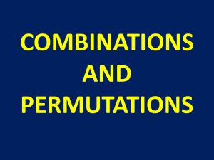 combinations and permutations revision probability