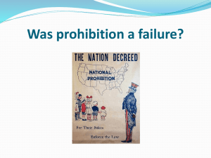 Was prohibition a failure?