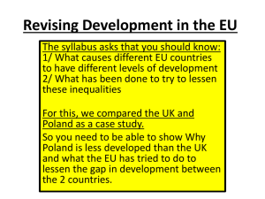 Revising Development in the EU