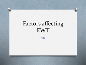 Factors affecting EWT - Beauchamp Psychology