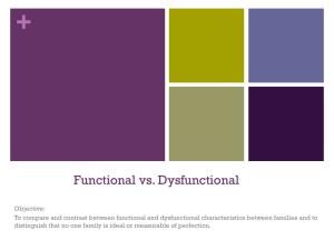 Functional vs. dysfunctional PP