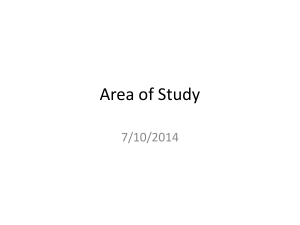 Area of Study - Mr Sowaid`s Virtual Classroom