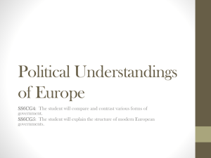 Political Understandings of Europe