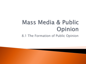 Mass Media & Public Opinion