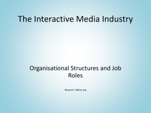 The Interactive Media Industry – Organisational