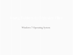 Unit C – Managing Files and Folders