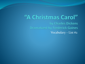 A Christmas Carol - Garnet Valley School District