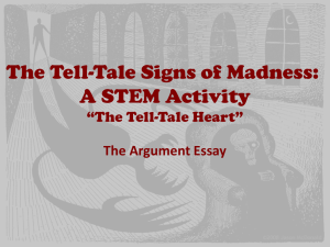 The Tell-Tale Signs of Madness: A STEM Activity *The Tell