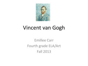 van Gogh aesthetics and criticism PowerPoint
