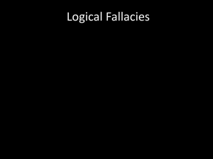 Logical Fallacies - megan