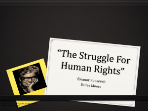 The Struggle For Human Rights