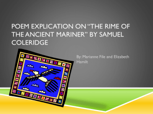 Poem Explication on *The Rime of the Ancient Mariner* by Samuel