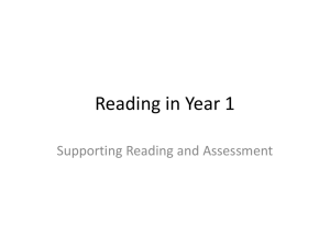 Reading in Year 1 - Life Learning Cloud