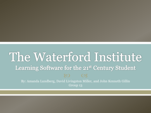 Presentation Software- The Waterford Institute