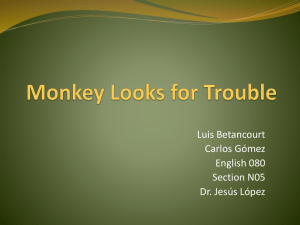 Monkey Looks for Trouble