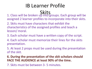 IB Learner Profile Skits