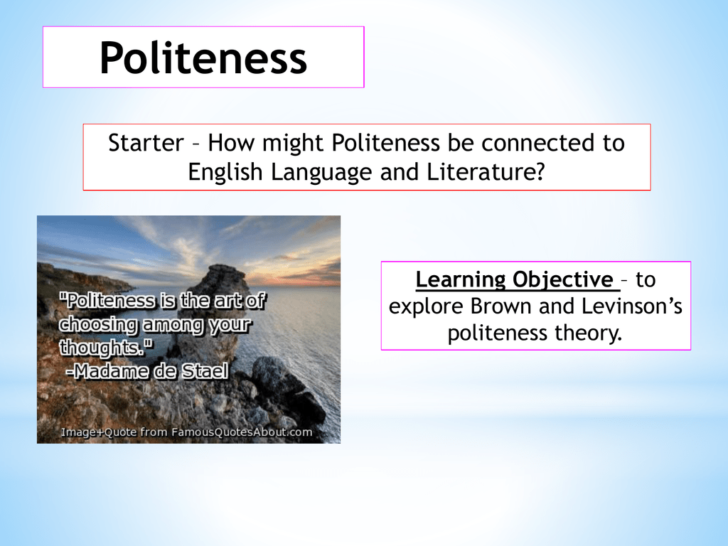 politeness-theory