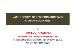 various ways of reducing mumbai*s carbon footprint