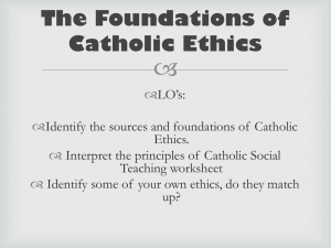 Principles of Catholic Teaching