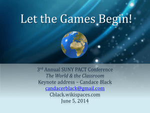 SUNY PACT 2014 - Keynote - Let the Games