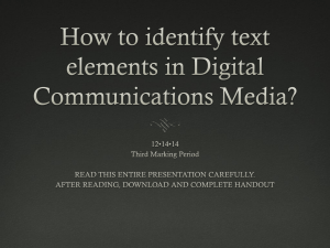 How to identify text elements in Digital