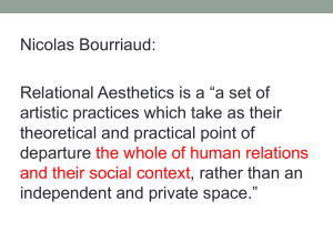 Relational Aesthetics / The Collective