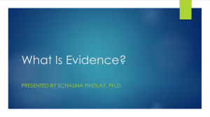 What-Is-Evidence - Standard for Success