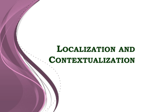 Localization and Contextualization - e-turo
