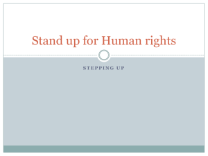 Stand up for Human rights