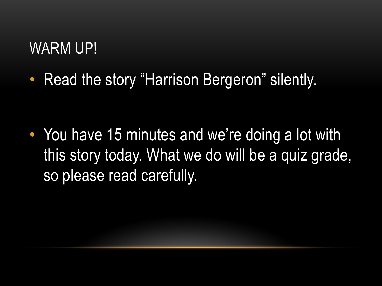 Harrison Bergeron Quote Analysis