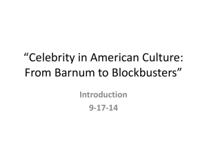 An Introduction to the Study of Celebrity Culture