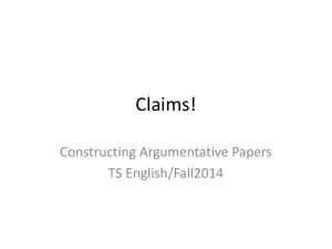 Claims and Inquiry