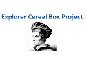 Explorer Cereal Box Project powerpoint