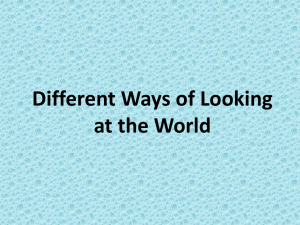 Different Ways of Looking at the World Grouping Countries
