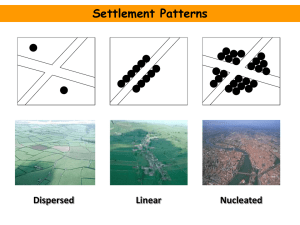 task 1 - powerpoint - settlement patterns