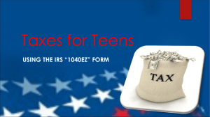 Taxes For Teens