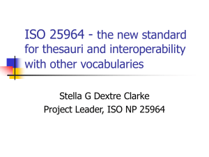ISO 25964 - Eurovoc thesaurus