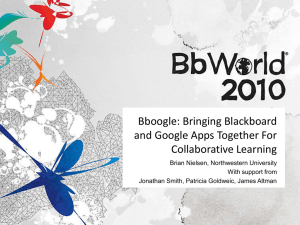 bboogle-BbWorld-2 - EduGarage (Blackboard Developers