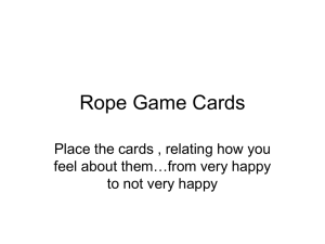 New Rope Game Cards
