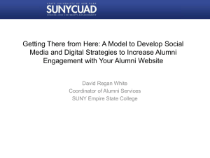 Getting There from Here: A Model to Develop Social Media and
