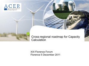 Cross-regional roadmap on Capacity Calculation