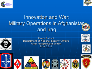 Military Operations in Afghanistan and Iraq