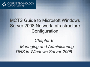 Managing and Administering DNS in Windows Server 2008