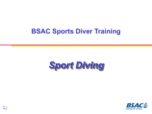 Sport Diving BSAC Sports Diver Training
