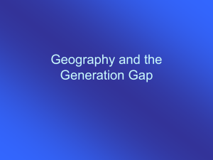 Geography and the Generation Gap