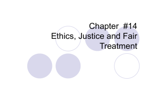 Chapter 14 HR Ethics - UCO College of Business
