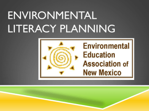 Environmental Literacy Planning