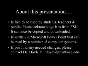 Middle School Powerpoint Presentation