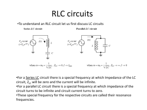 RLC Circuit Review