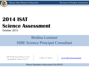 2014 ISAT Science Assessment Presentation